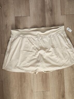 Old Navy Cream Athletic Skort with Built-In Shorts